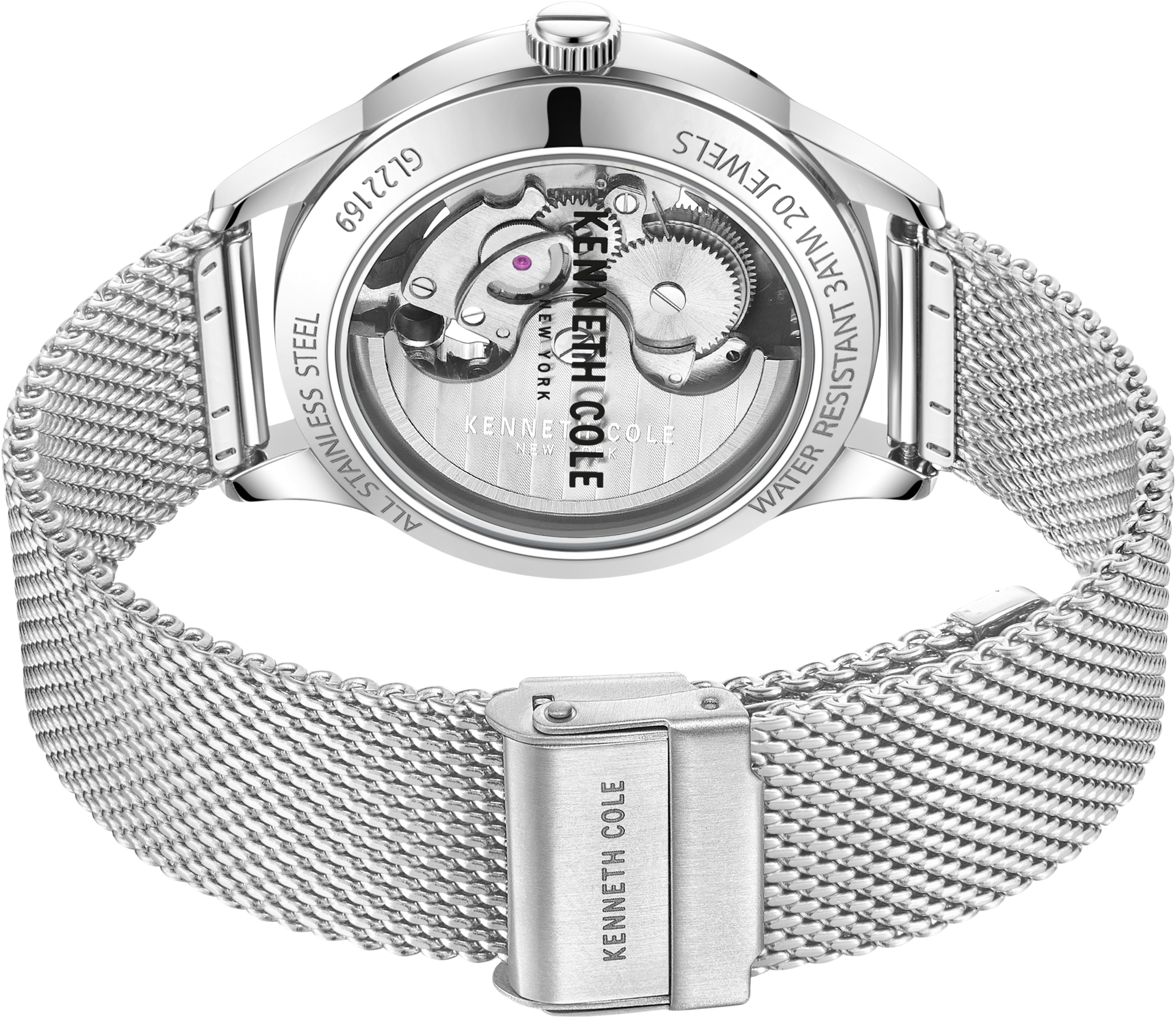 Two-Tone Stainless Steel Mesh Strap Watch