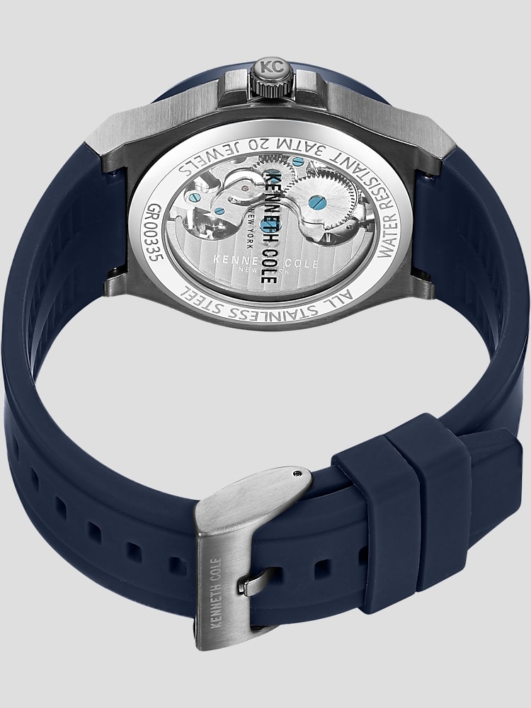 Transparent Dial Silicone Strap Watch
