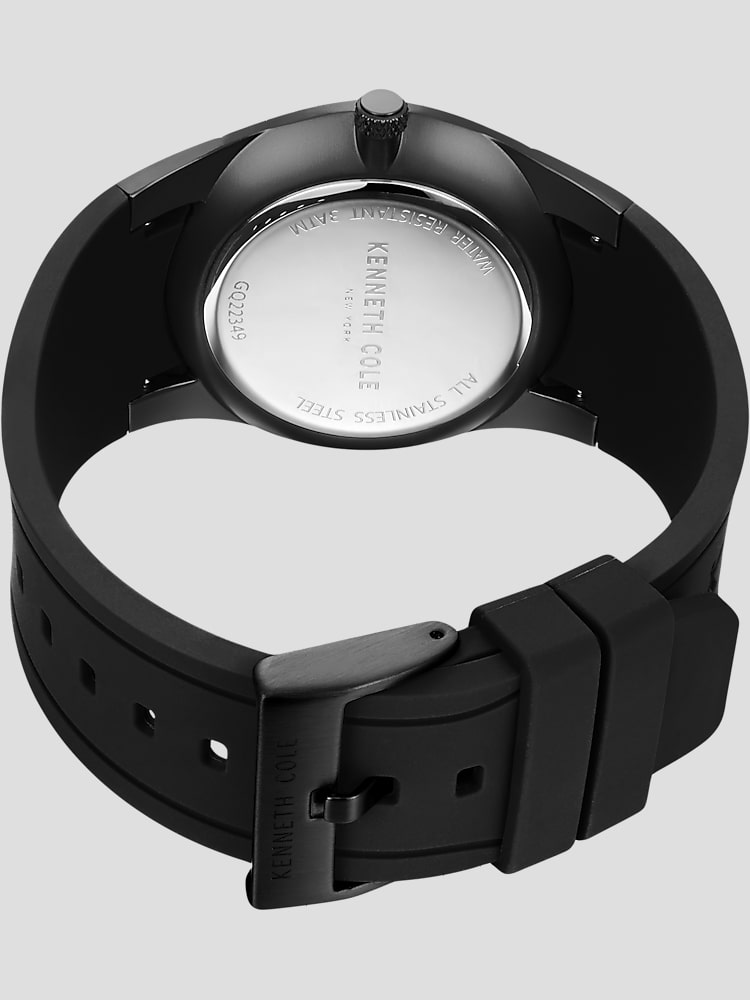 Chronograph With Silicone Strap Watch