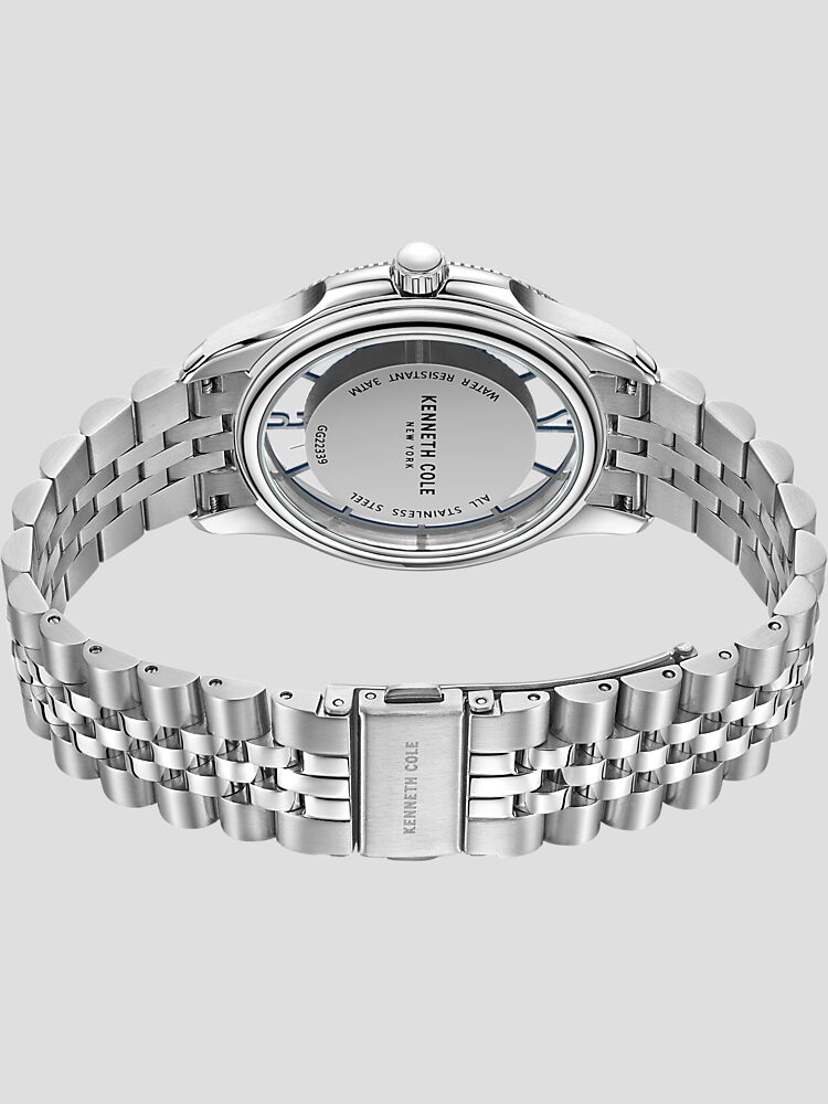Kenneth Cole Transparent Dial Stainless Steel Watch All Sale