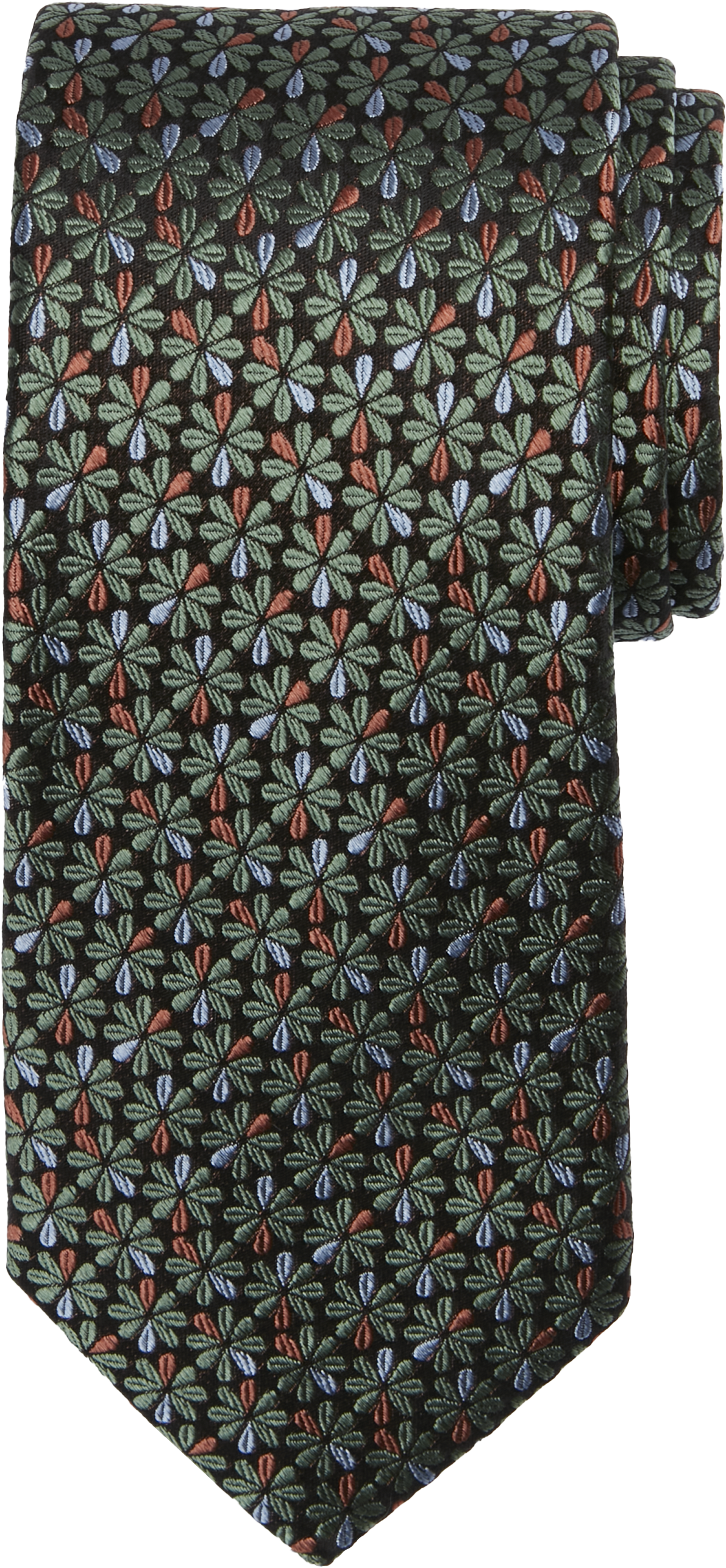 Narrow Spinning Floral Tie