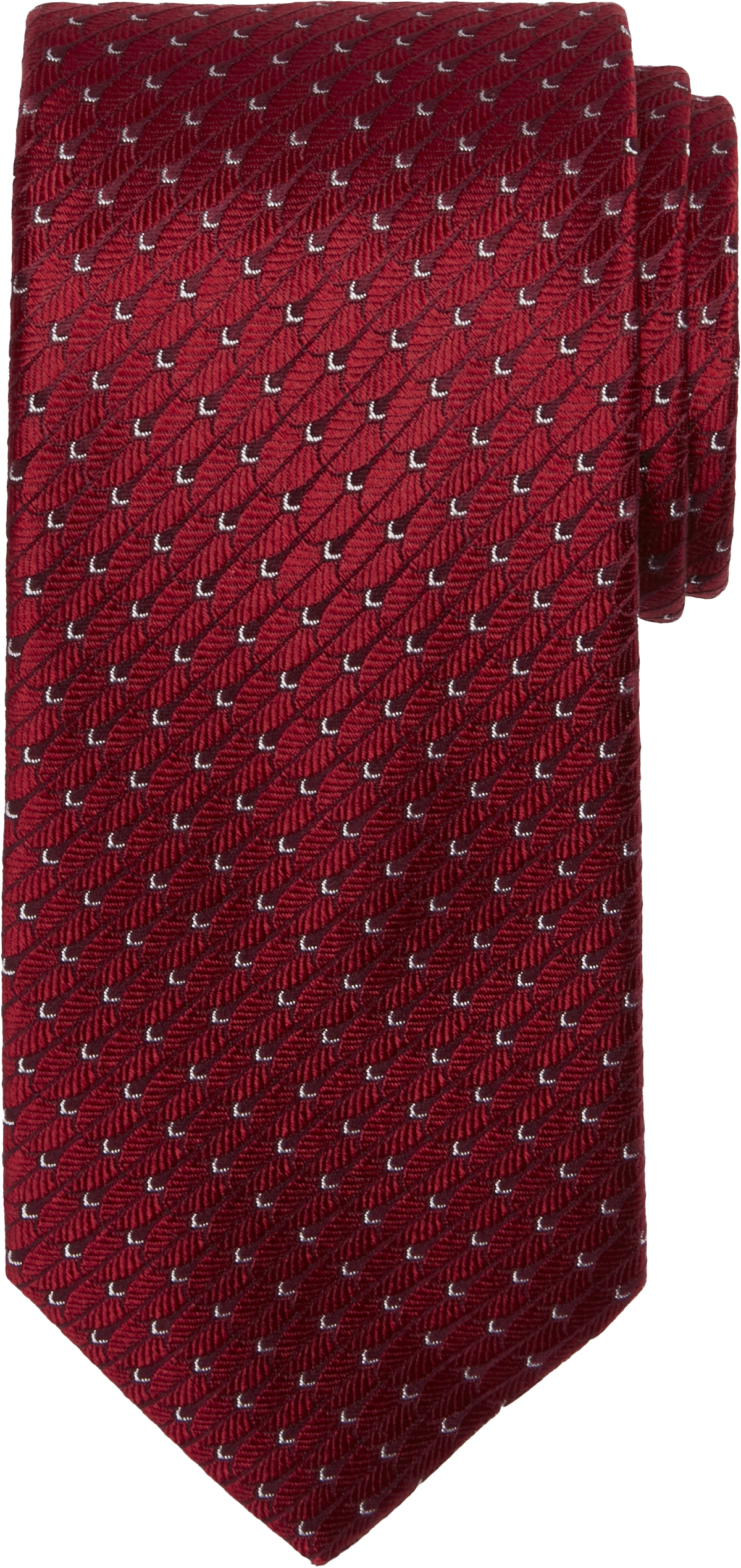 Narrow Shield Silk Tie