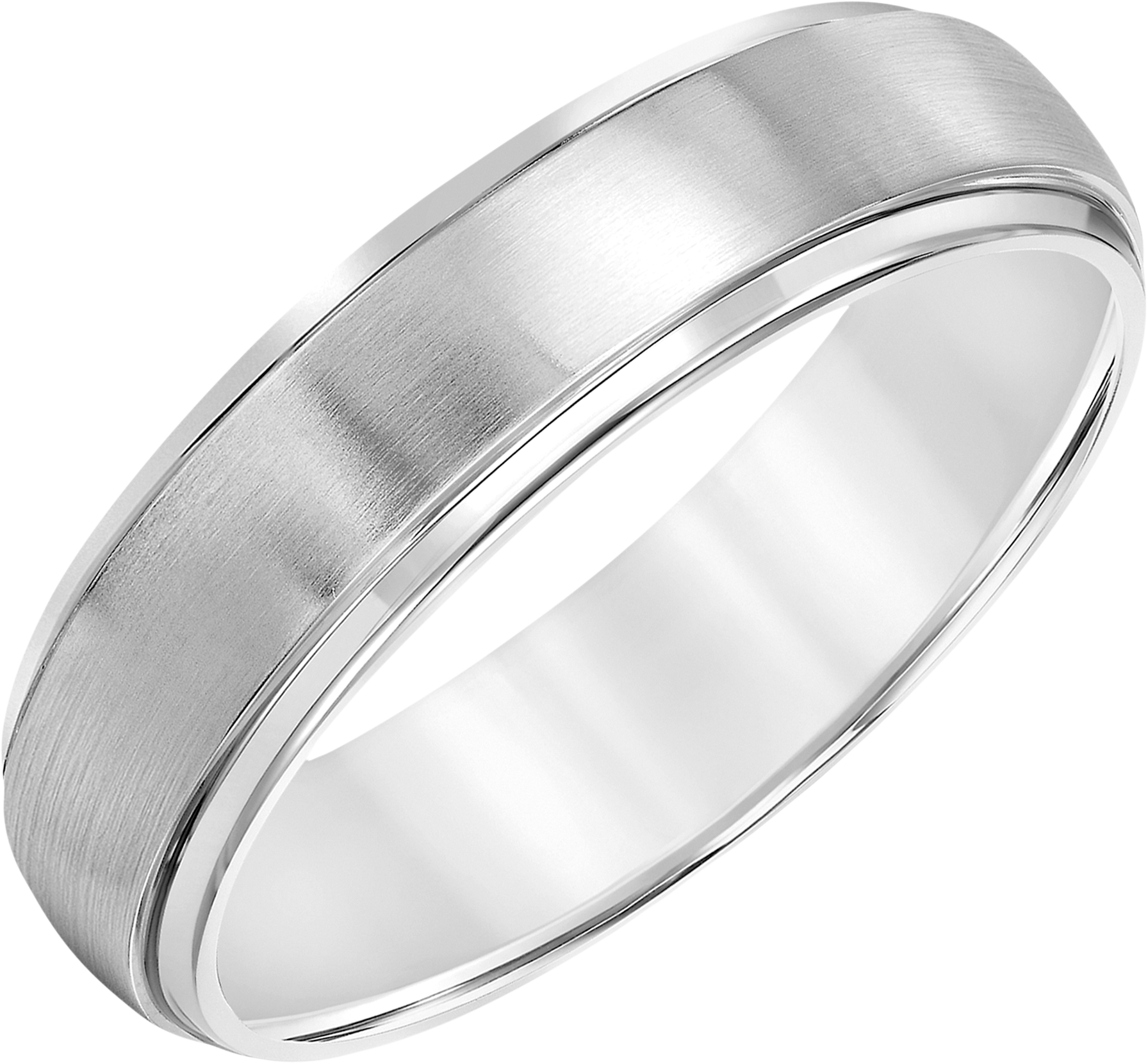 6mm Domed Step-Edge Titanium Band