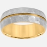 Gtx 8mm Faceted Titanium Band
