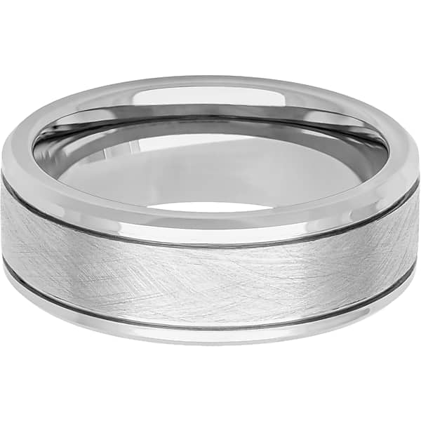 Gtx Men's 8mm Hammered Center Tungsten Carbide Band Gunmetal - Size: RNG 9 TMW8ZHFR9027