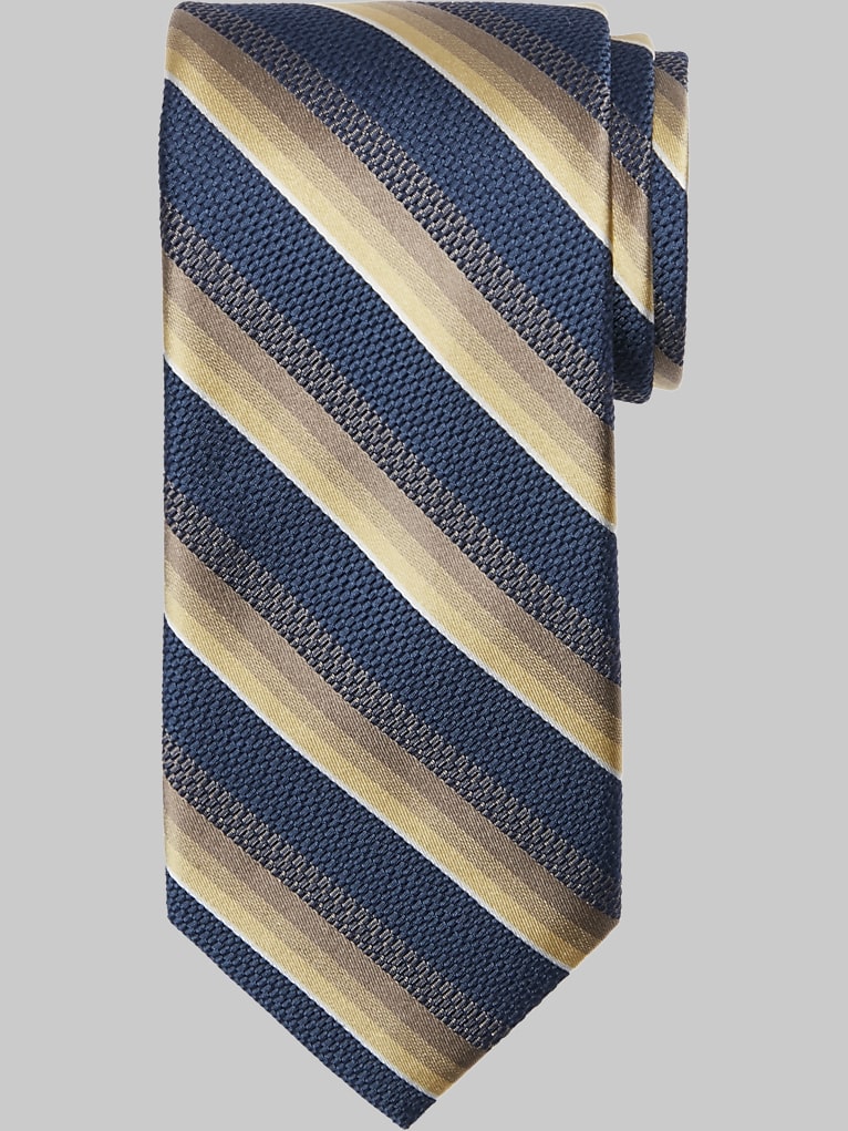 Pronto Uomo Narrow Tonal Diagonal Stripe Silk Tie