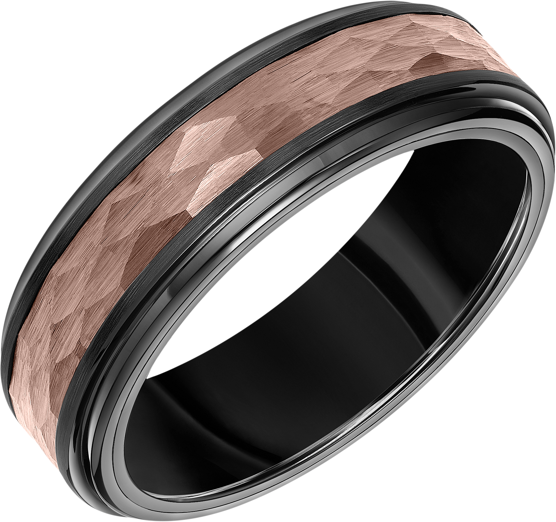 7mm Step Edge Tungsten Carbide Band