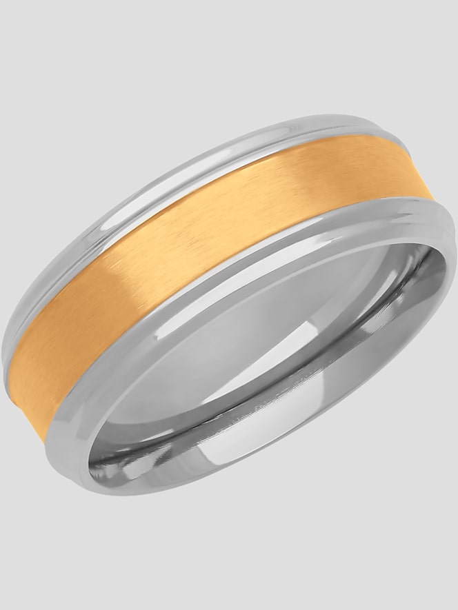 Gtx 8mm Stainless Steel Wedding Band
