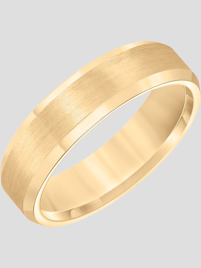 Gtx 6mm Beveled Edge Satin Finish Tungsten Carbide Band