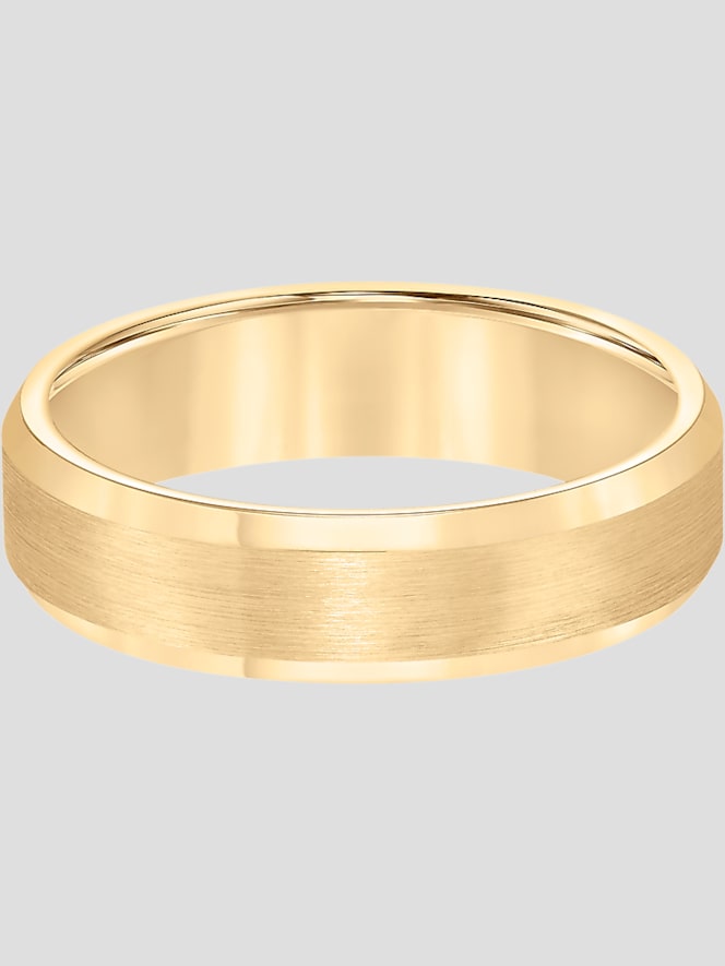 Gtx 6mm Beveled Edge Satin Finish Tungsten Carbide Band