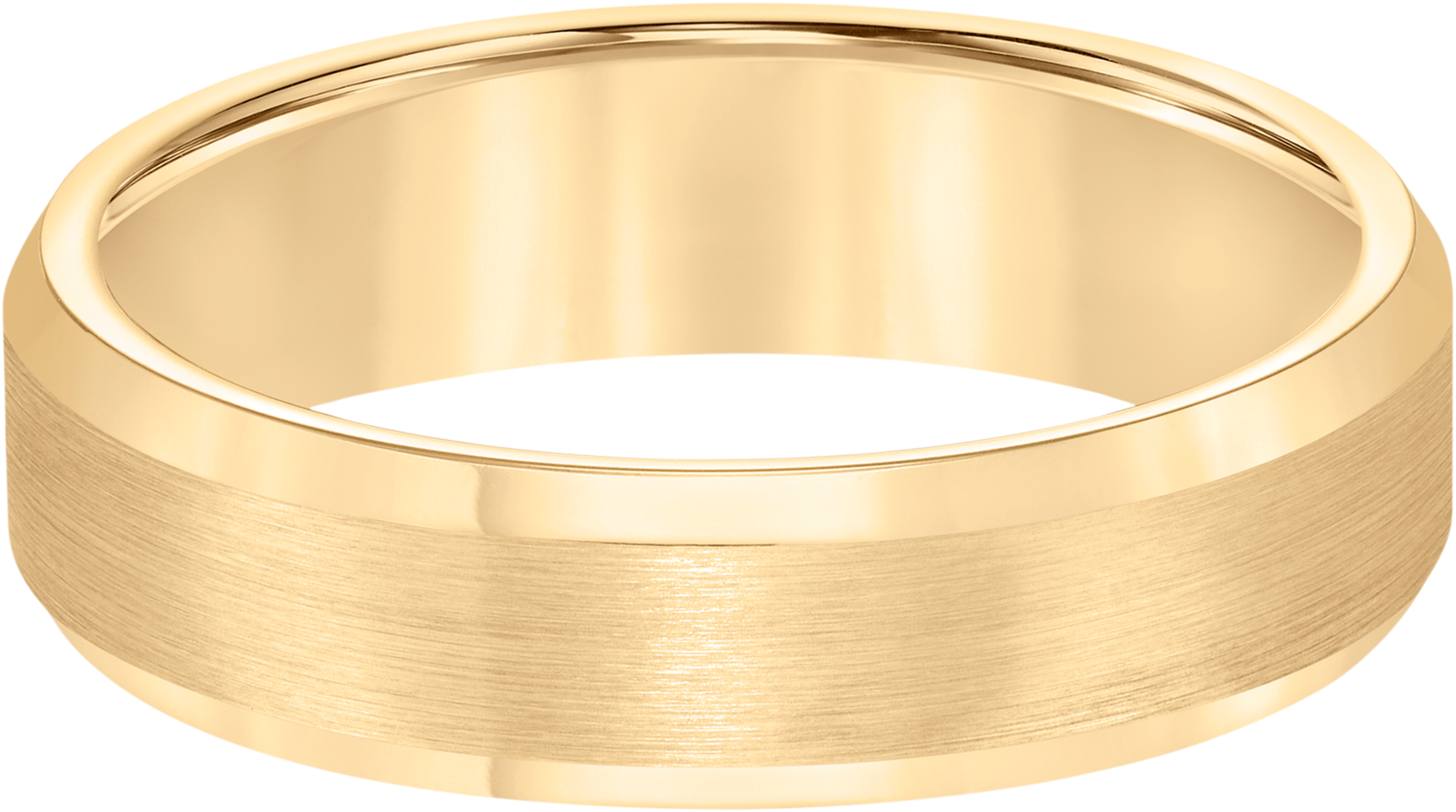 6mm Beveled Edge Satin Finish Tungsten Carbide Band