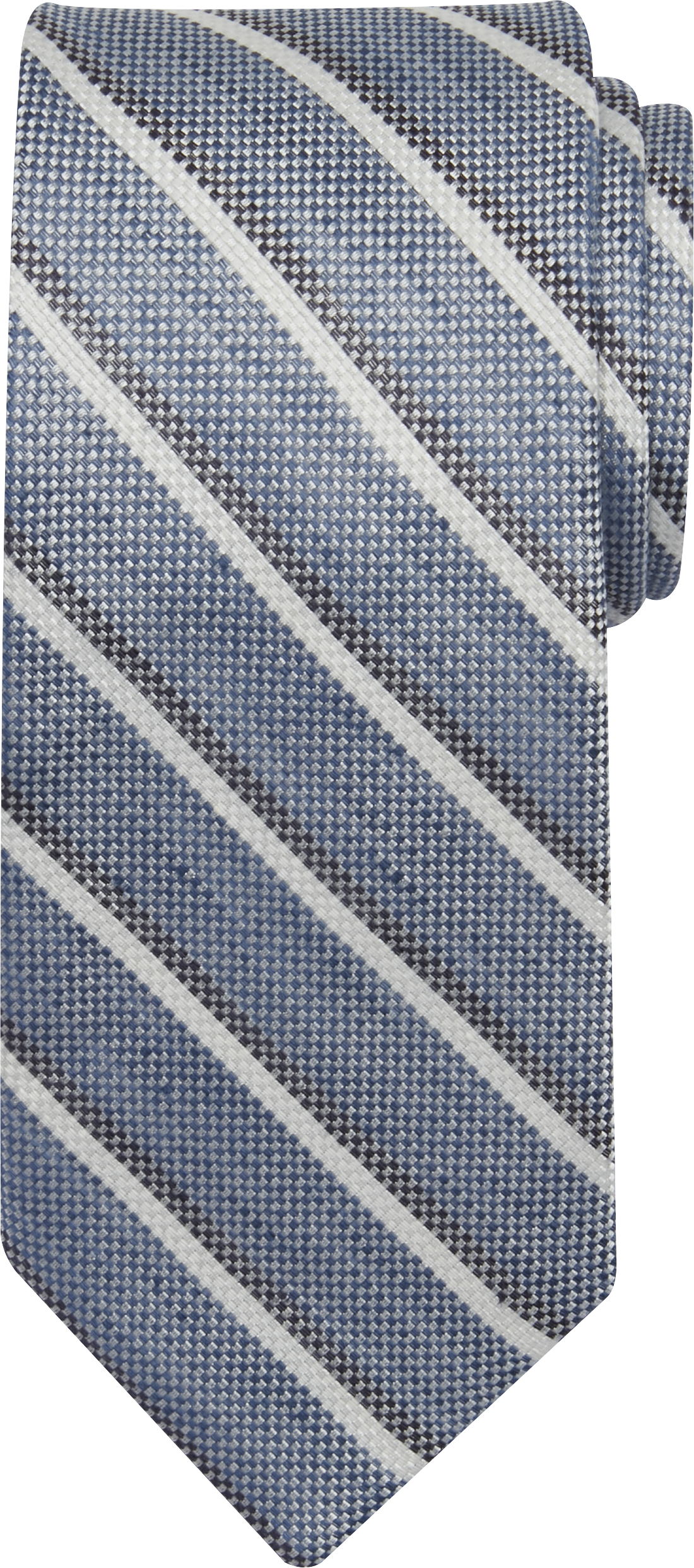 Narrow Stripe Linen Tie