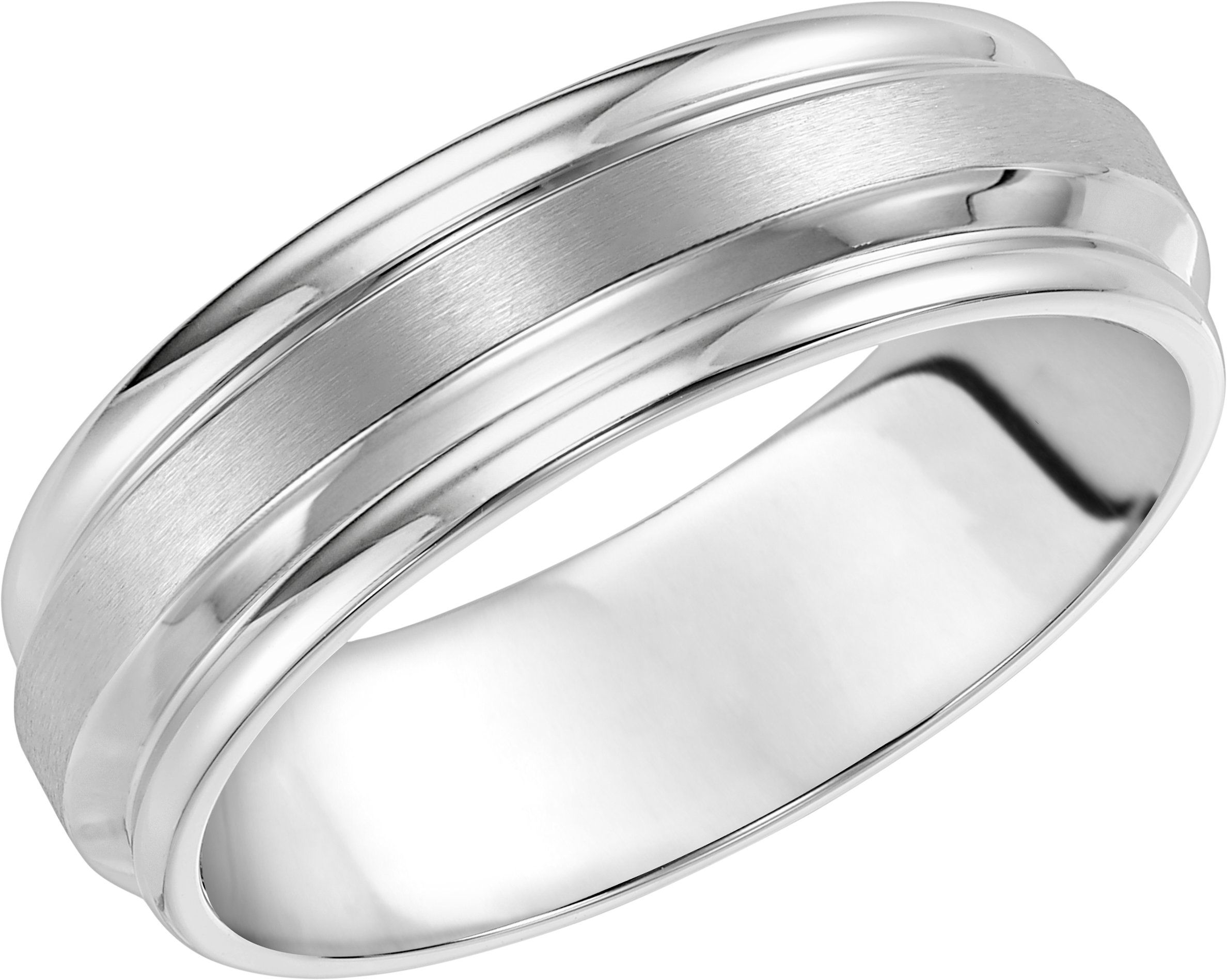 7mm Round Edge Beveled Stainless Steel Band