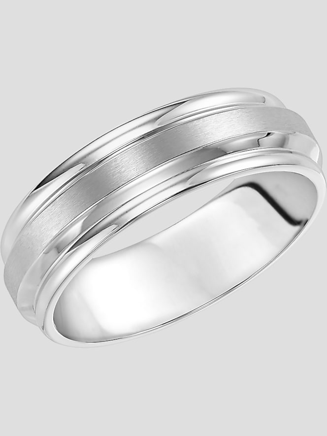 Gtx 7mm Round Edge Beveled Stainless Steel Band