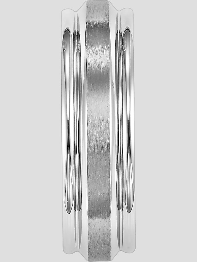 Gtx 7mm Round Edge Beveled Stainless Steel Band