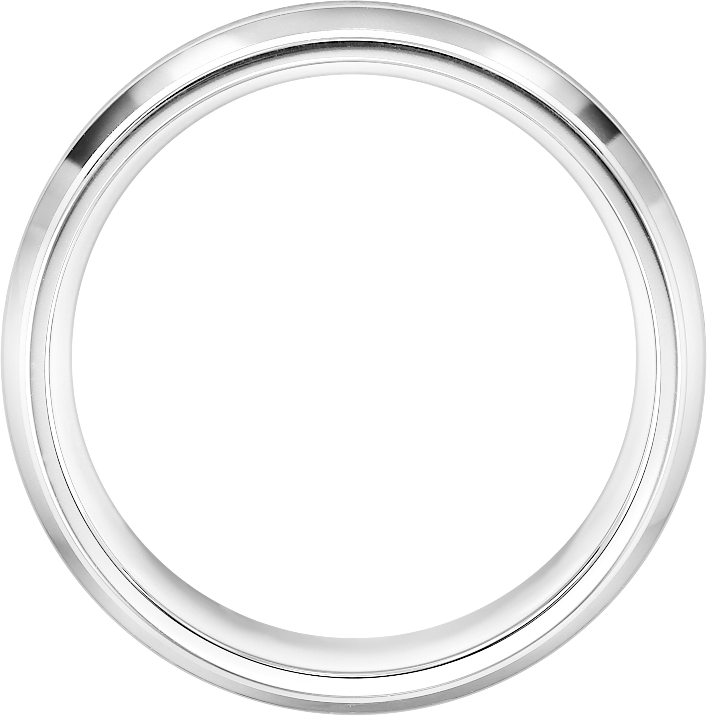 7mm Round Edge Beveled Stainless Steel Band