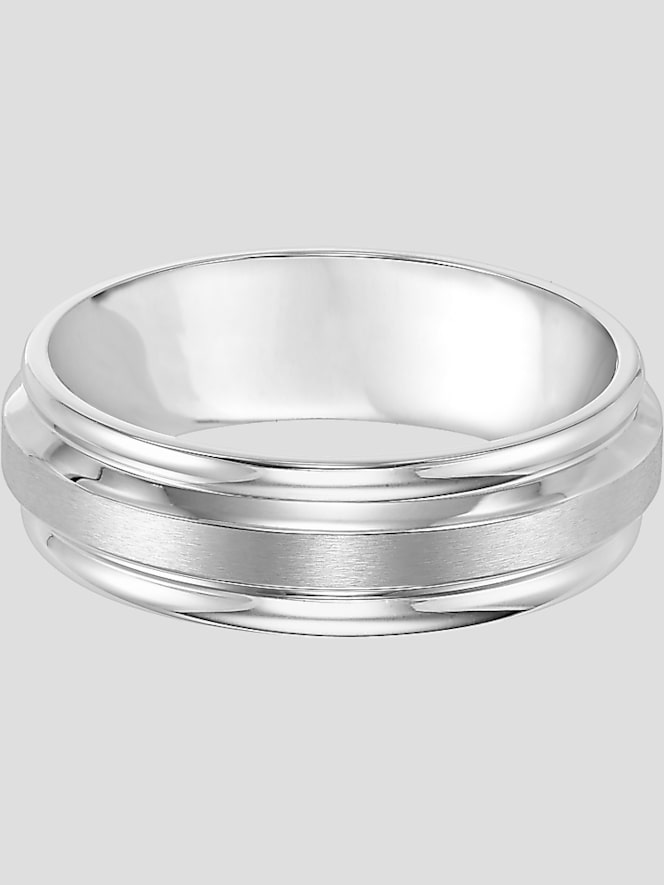 Gtx 7mm Round Edge Beveled Stainless Steel Band