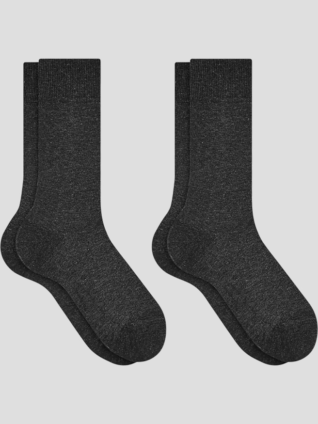 Falke Men's Happy Socks, 2-pack , Anthra Gray