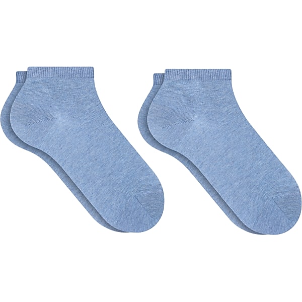 Falke Men's Happy Sneaker Socks, 2-pack Light Denim - Size: 43-46 TMW8ZPF43604