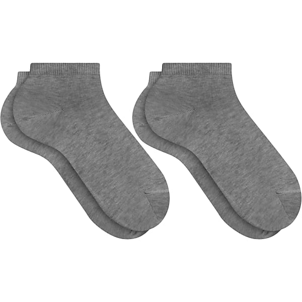 Falke Men's Happy Sneaker Socks, 2-pack Light Gray - Size: 39-42 TMW8ZPF39221