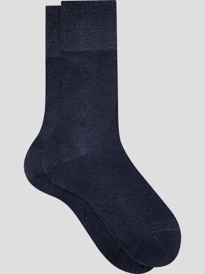 Falke Men's Tiago Ribbed Socks, 1-pair , Dark Navy / Blue