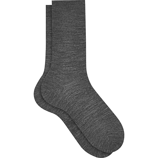 Falke Men's Wool Airport Socks, 1-pair Dark Grey - Size: 45-46
