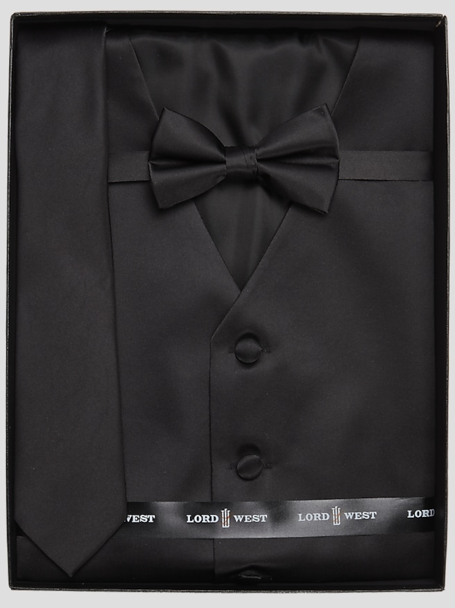 Lord West Men's 3-Piece Formalwear Box Set , Black