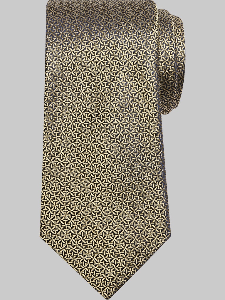 Joseph Abboud Narrow Starry Geometric Silk Tie