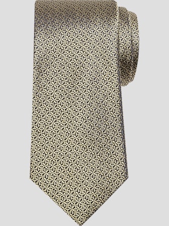 Narrow Starry Stripe Polka-Dot Tie