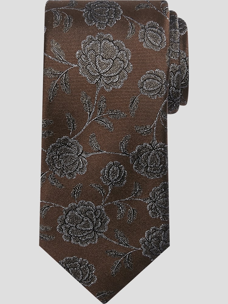 Joseph Abboud Narrow Tonal Floral Silk Tie | Ties | Men's