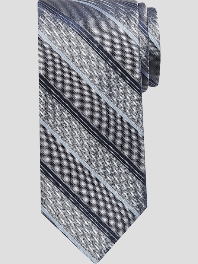 Men's Extra Long Black Silk Tie