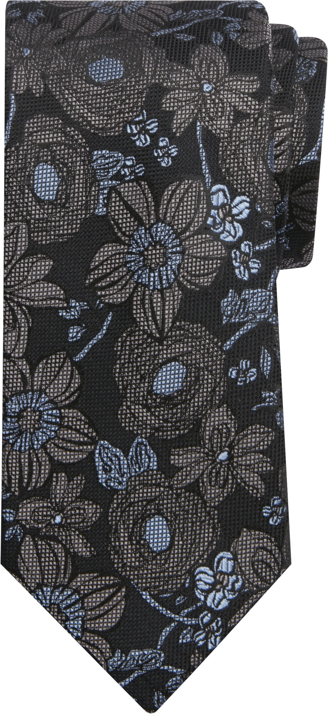 Narrow Pixel Floral Tie