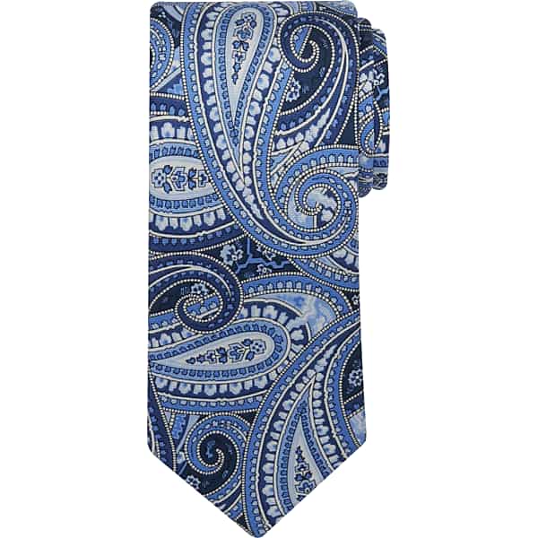 Pronto Uomo Men's Super Paisley Tie Blue - Size: One Size - Only Available at Men's Wearhouse