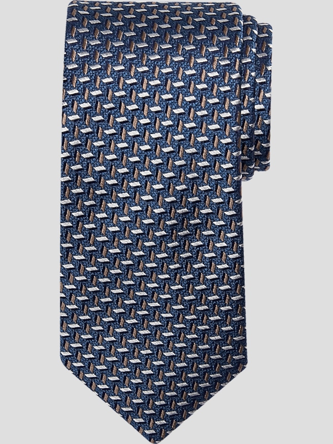 Joseph Abboud Men's Narrow Micro-Pattern Tie , Blue