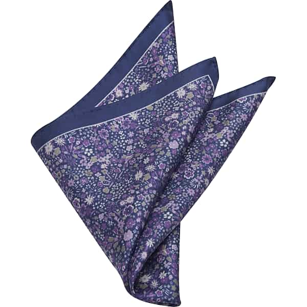 Pronto Uomo Men's Mini Millefiori Floral Pocket Square Purple - Size: One Size - Only Available at Men's Wearhouse TMW8ZWA80032