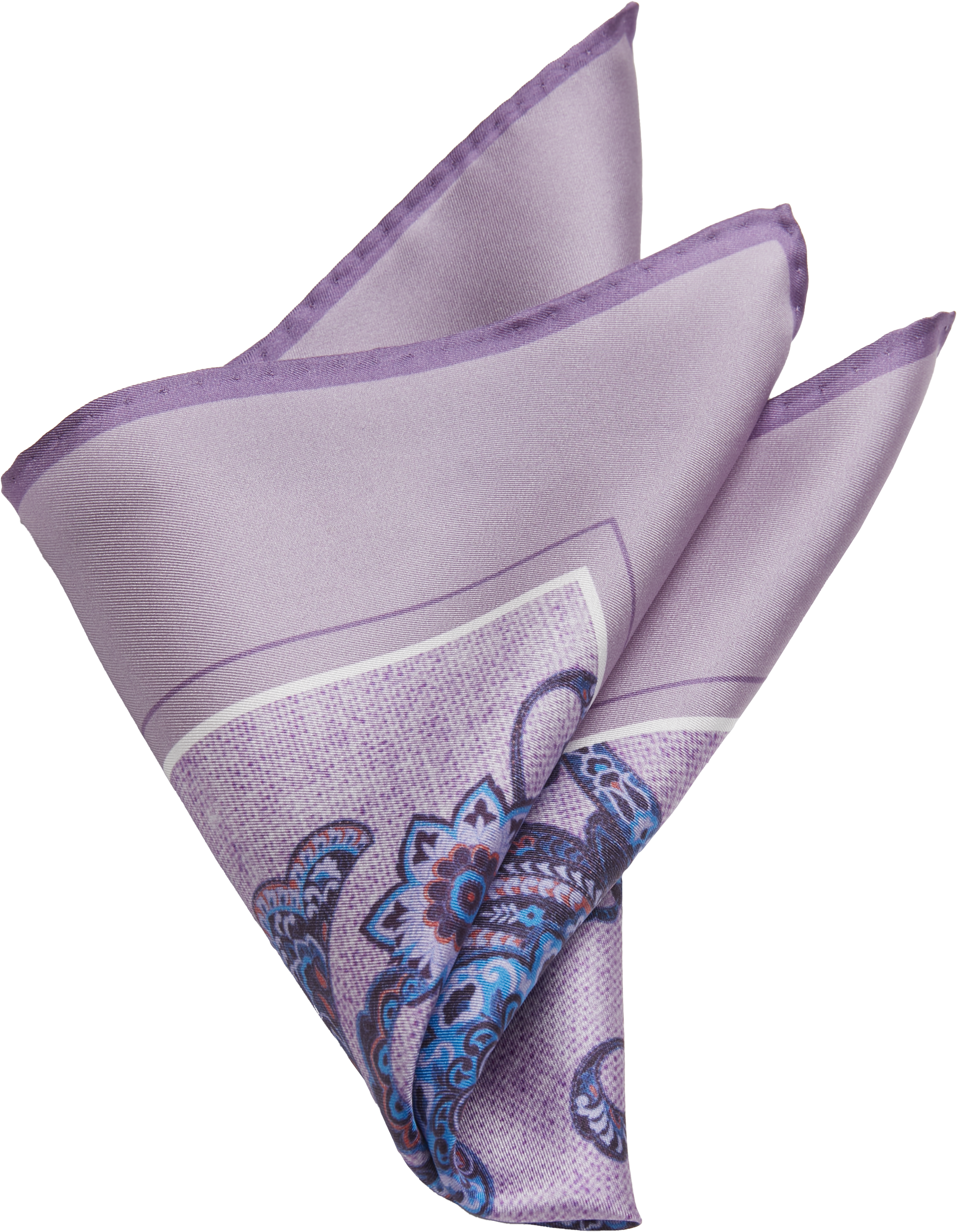 Paisley Botanical Silk Pocket Square