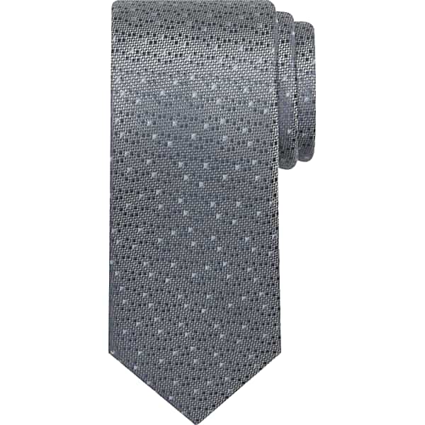 Pronto Uomo Men's Dot Silk Tie Blue - Size: One Size - Only Available at Men's Wearhouse TMW8ZWN80004