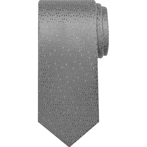 Pronto Uomo Men's Dot Silk Tie Grey - Size: One Size - Only Available at Men's Wearhouse TMW8ZWN80020