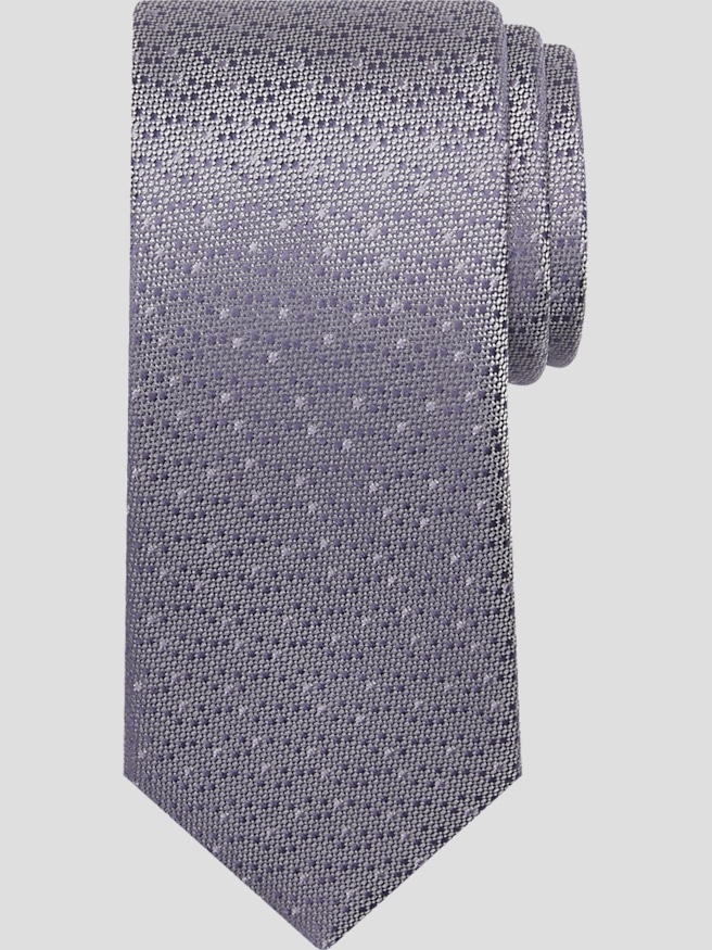 Pronto Uomo Men's Dot Silk Tie , Lilac / Purple