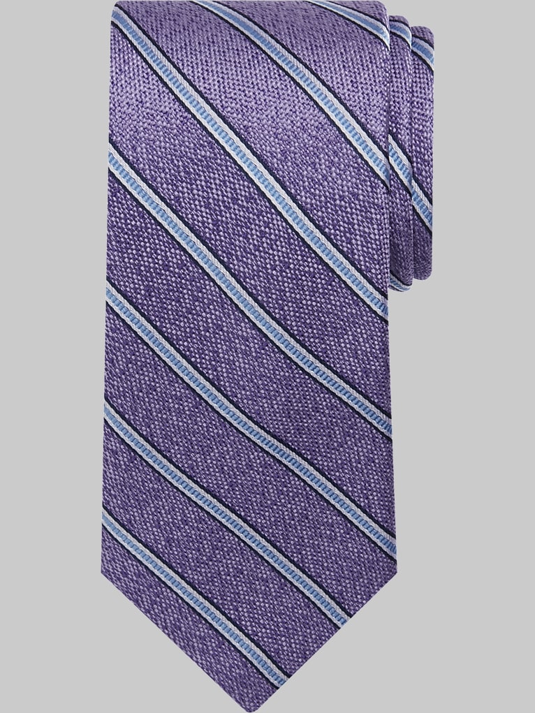 Pronto Uomo Narrow Diagonal-Stripe Silk Tie