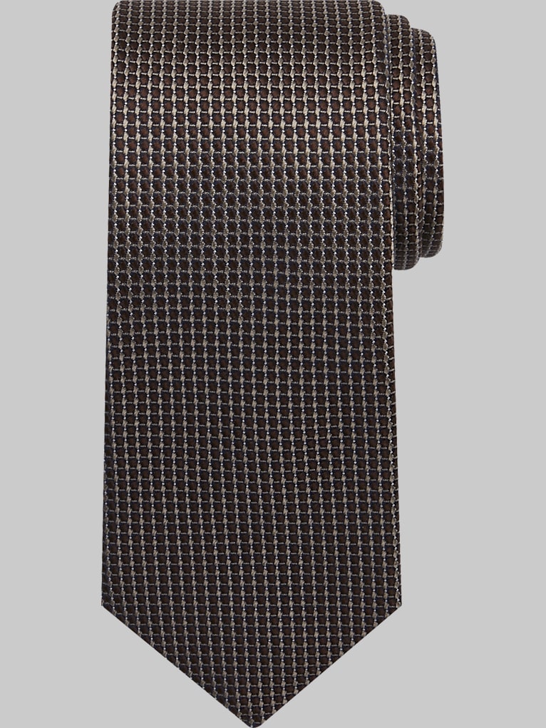 Joseph Abboud Two-Tone Micro Grid Silk Tie