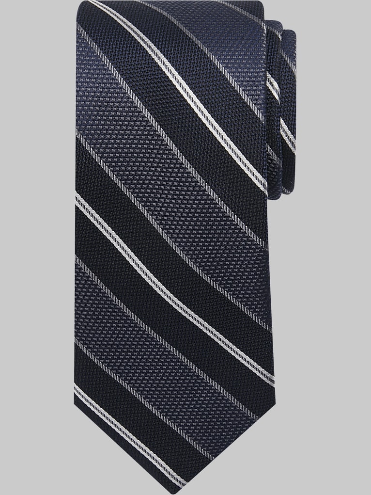 Joseph Abboud Narrow Textured Stripe Tie