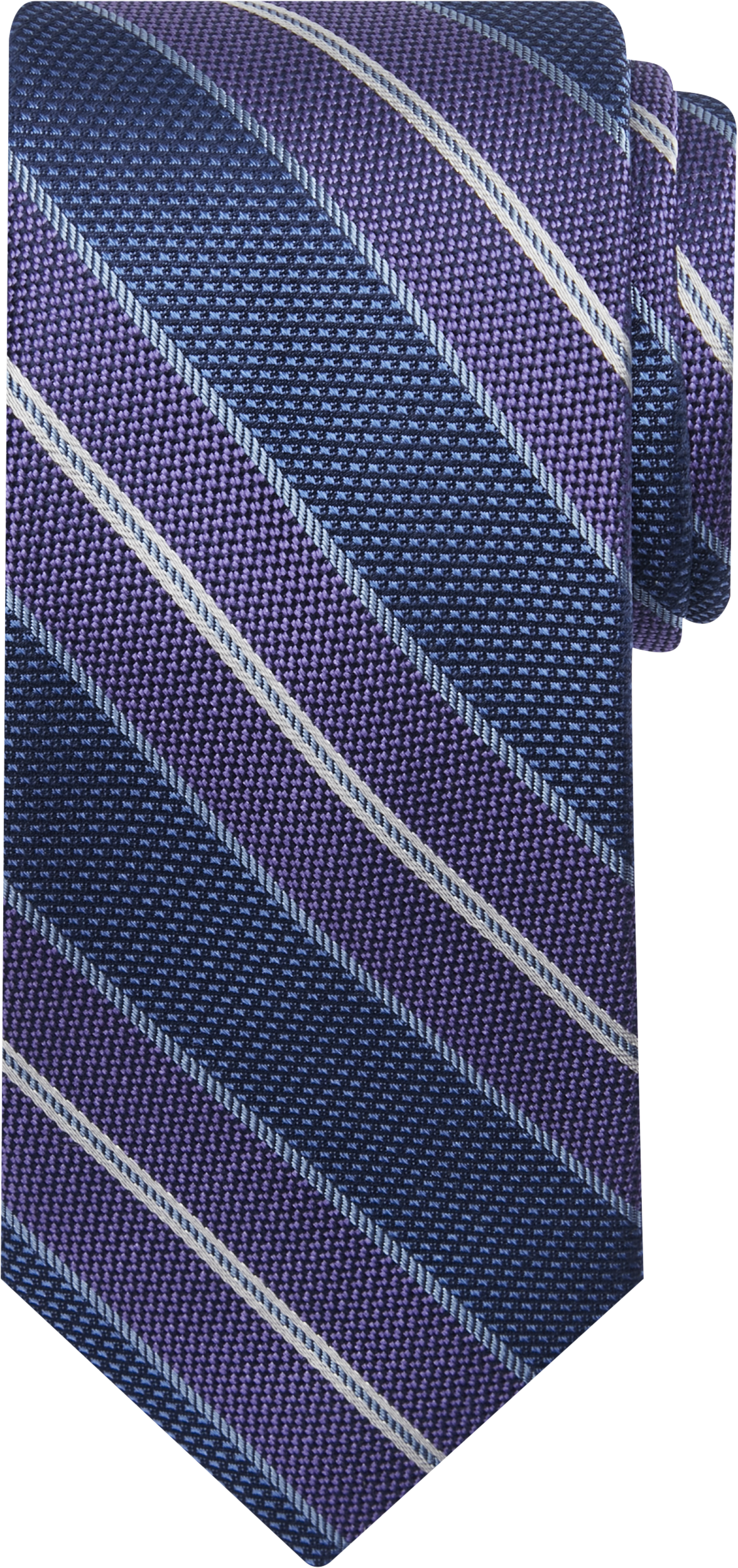 Narrow Textured Stripe Tie