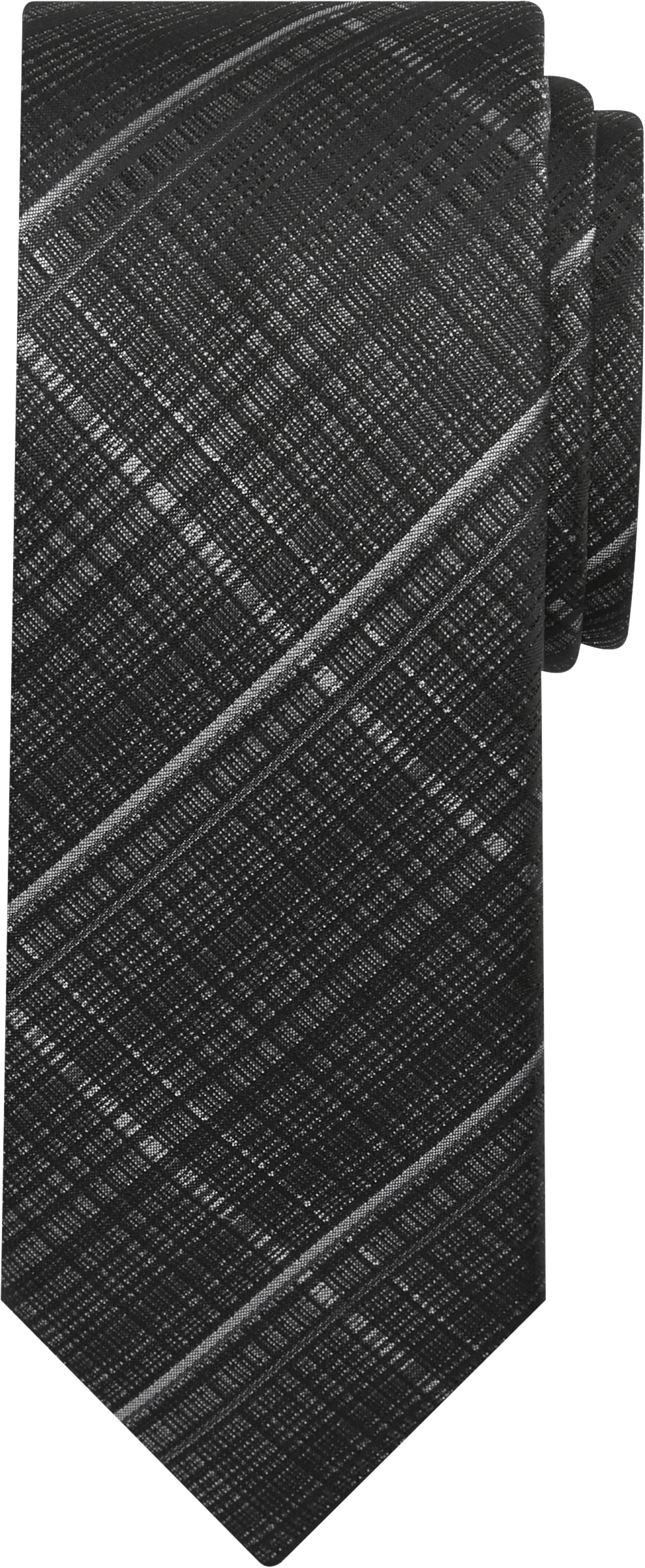 Narrow Matrix Plaid Tie