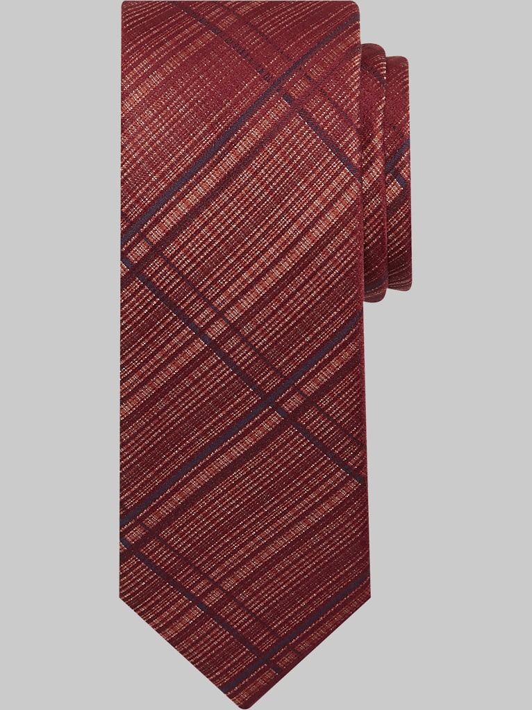 Egara Narrow Matrix Plaid Tie
