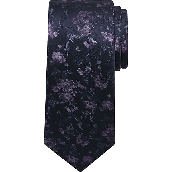 Awearness Kenneth Cole Men's Rose Garden Floral Tie Purple - Size: One Size TMW8ZX280032
