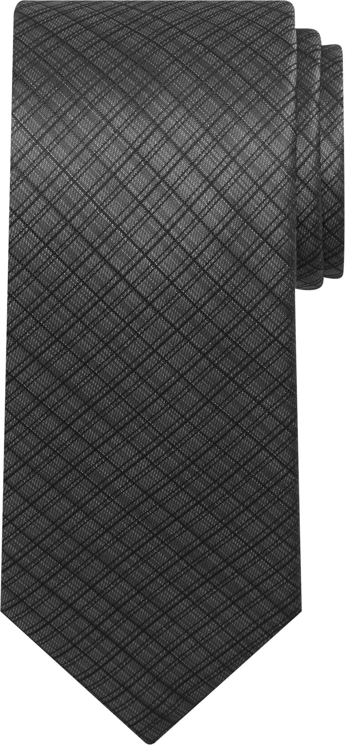 Hairlines Plaid Tie