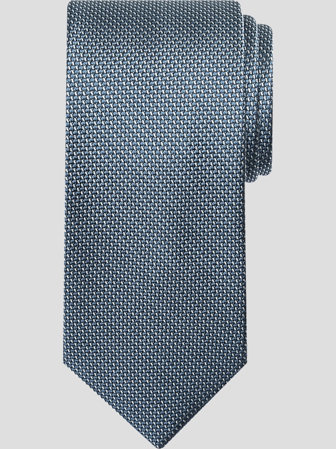 Awearness Kenneth Cole Men's Narrow Micro-Texture Tie , Teal / Green