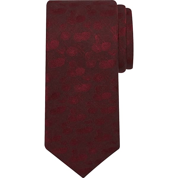 Pronto Uomo Men's Narrow Dandelion Tie Red - Size: One Size - Only Available at Men's Wearhouse TMW8ZXA80015