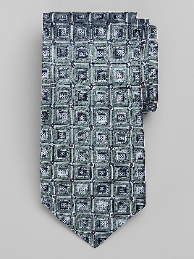 Joseph Abboud Connected Geo Neat Tie Green